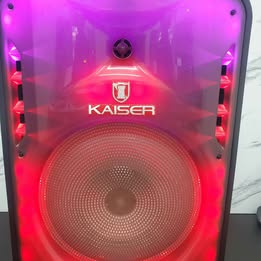 🔊 BOCINA KAISER CON LUCES LED