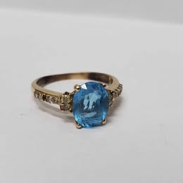 ANILLO DE ORO DE 14 KILATES CON PESO DE 2.6 GRAMOS #6