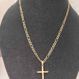 Cadena con dije de cruz 10k p6.7gr