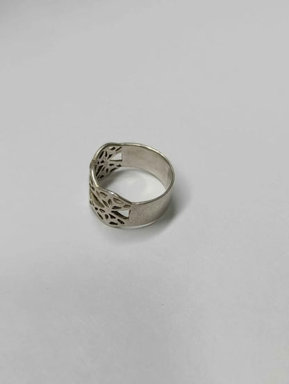 ANILLO REDONDO DISEÑO TIPO MOSAICO .925 9.5g