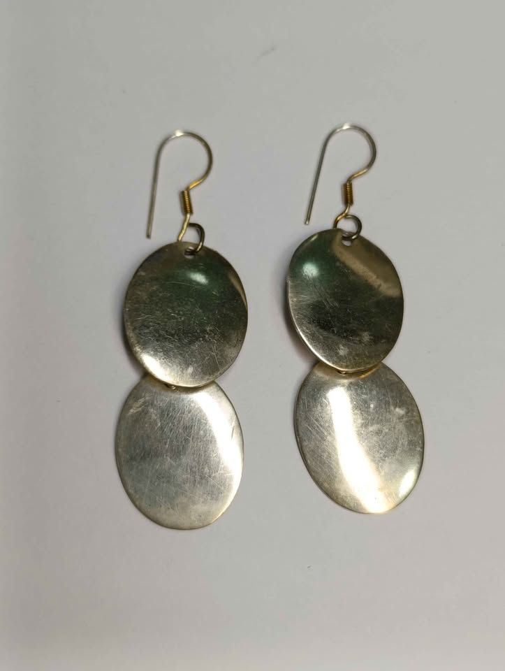 ARETES COLGANTES PLANOS .925 7.7g