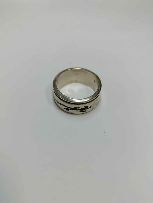 Plata ANILLO DETALLE REPTIL .925 10.3g