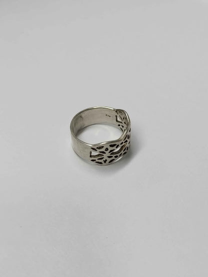 ANILLO REDONDO DISEÑO TIPO MOSAICO .925 9.5g