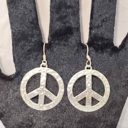 Aretes amor y paz lata 925 p 6.8gr