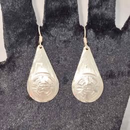 Aretes diseño calendario azteca plata 925 p 6.3gr