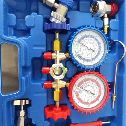 Herramienta manómetro 9pzas mod r134a