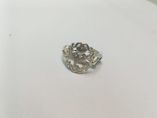 Anillo de Plata para 15 Años – Talla 6.5