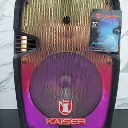 🔊 BOCINA KAISER ,RECARGABLE CON LUCES LEDS 🔊