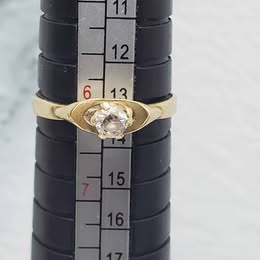 💍 ANILLO DE ORO DE 10 KILATES CON PESO DE 1.3 GRAMOS DEL NUMERO 6