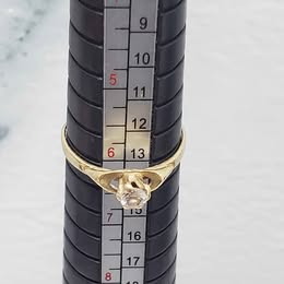 💍 ANILLO DE ORO DE 10 KILATES CON PESO DE 1.3 GRAMOS DEL NUMERO 6