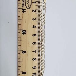 ESCLAVA DE ORO DE 10 KILATES CON PESO DE 2.8 GRAMOS Y 20 CM DE LONGITUD