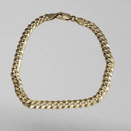 PULSERA DE ORO DE 10 KILATES CON PESO DE 5.4 GRAMOS Y 20 CM DE LONGITUD