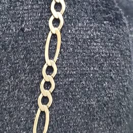 ESCLAVA DE ORO DE 10 KILATES CON PESO DE 2.8 GRAMOS Y 20 CM DE LONGITUD