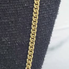 CADENA DE ORO DE 14 KILATES CON PESO DE 8.8 GRAMOS Y 48 CM DE LONGITUD
