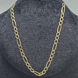 ESCLAVA DE ORO DE 10 KILATES CON PESO DE 2.8 GRAMOS Y 20 CM DE LONGITUD