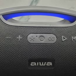 🔊 BOCINA AIWA RECARGABLE CON LUCES LED 🔊