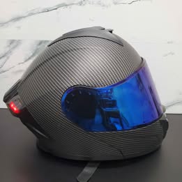CASCO PARA MOTO MARCA EDGE FMVSS NO.218 R22-06 CON LUZ