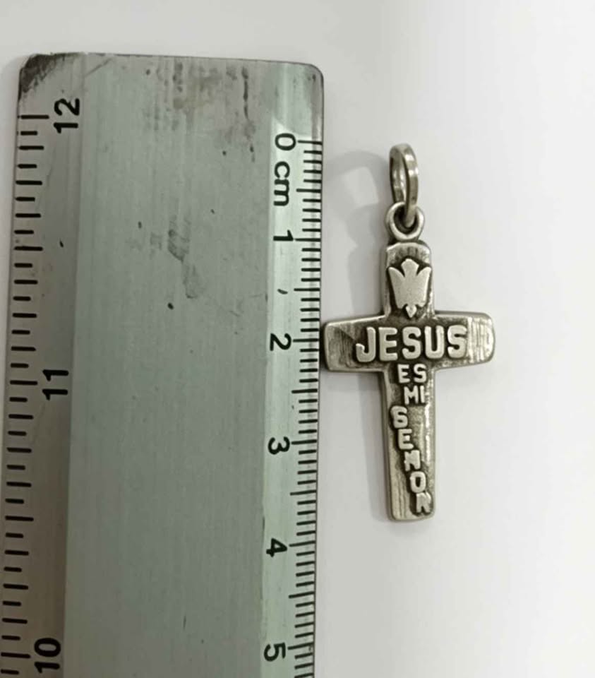 Plata Dije de cruz .925 3.2