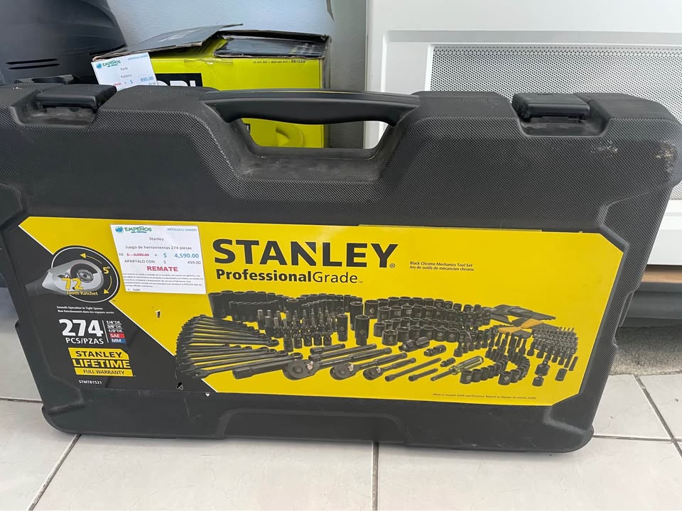 Juego de Herramientas Stanley de 274 piezas-Usado