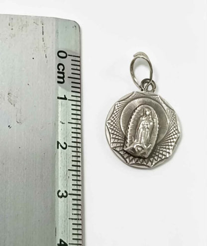 Plata Dije de virgen de Guadalupe .925 2.4grs