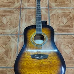 Guitarra Washburn con funda