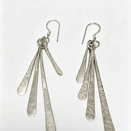 ✨ Plata Aretes de Tiras .925 – 8.8 g ✨ USADA