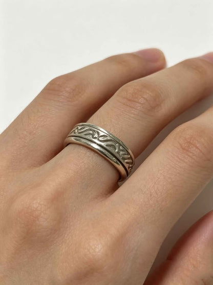 ✨ Plata Anillo Giratorio .925 – 8.4 g ✨ usado