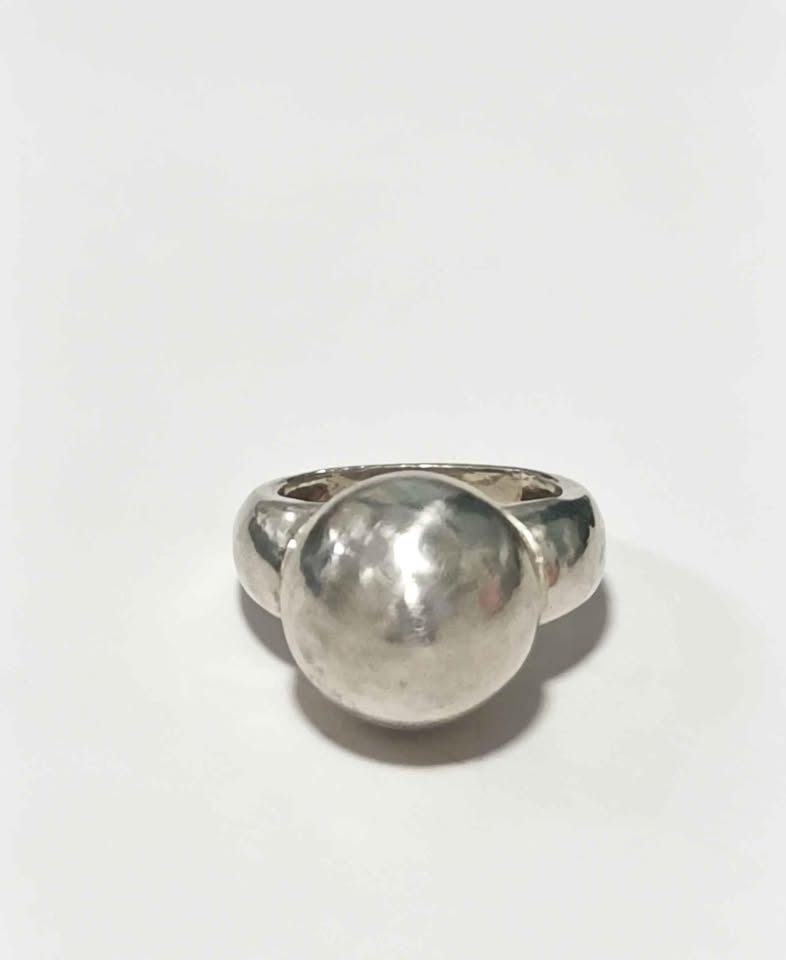 Plata anillo bola .925 peso 6.7g
