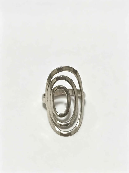 ✨ Plata Anillo de Óvalos .925 – 5.5 g ✨