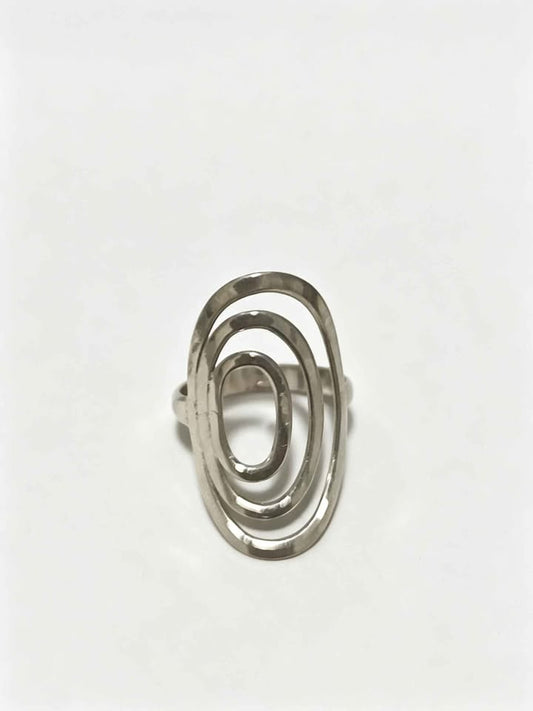 ✨ Plata Anillo de Óvalos .925 – 5.5 g ✨