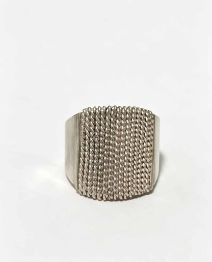Plata anillo tipo sello .925 peso 8.6g