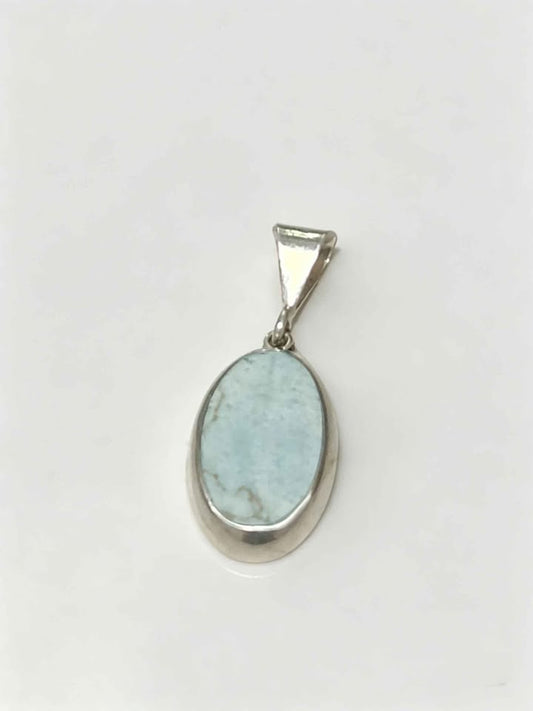 ✨ Plata Dije con Piedra Sintética Azul .925 – 2.4 g ✨