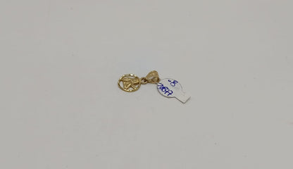 medalla oro 14k peso .8gr, usado
