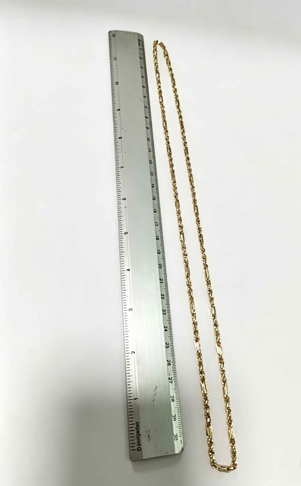Oro Cadena Tipo torzal y espacio 10k 11.1g