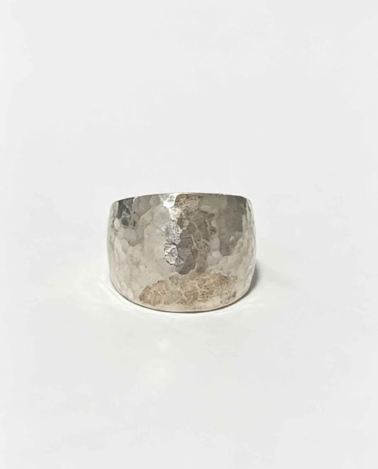 Plata anillo medio alto cpn grecas .925 peso 9g