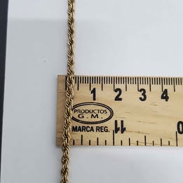 ✨ CADENA TORSAL DE ORO 10K | 6.5 Gramos | 62 cm ✨