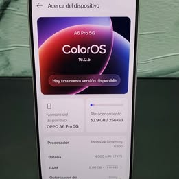 📱 OPPO A6 256GB Almacenamiento | 8GB RAM📱