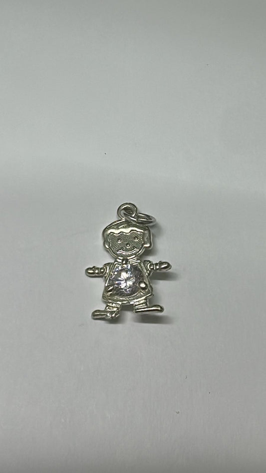 Dije niño de plata  .925 1gr