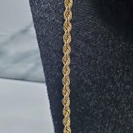 ✨ CADENA TORSAL DE ORO 10K | 6.5 Gramos | 62 cm ✨