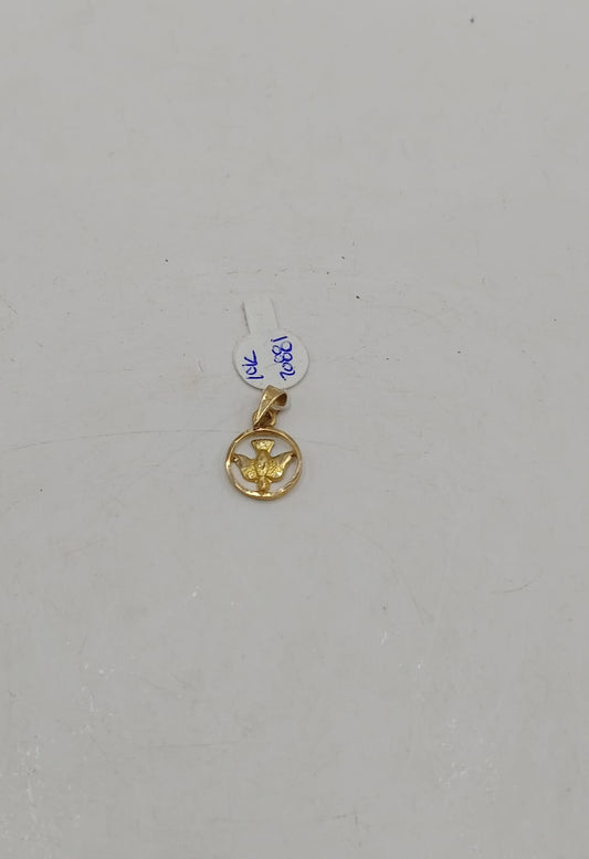 Dije de paloma ORO 10k peso .9gr, usado