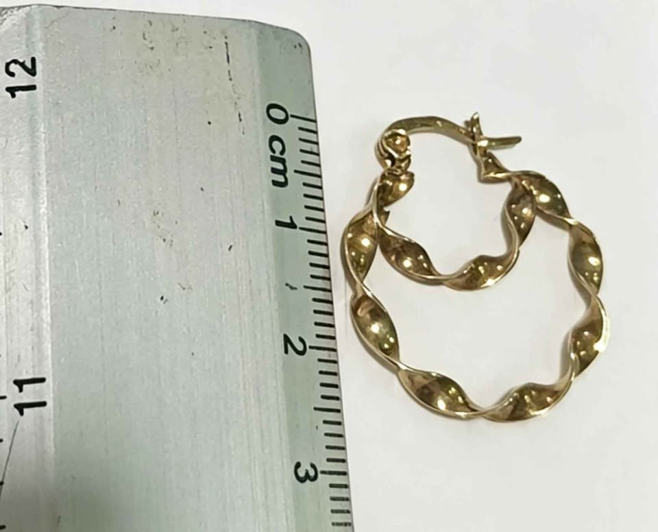 Oro par arracadas 10k 3.1g