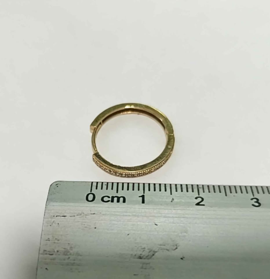Oro par arracadas 10k 1.9g