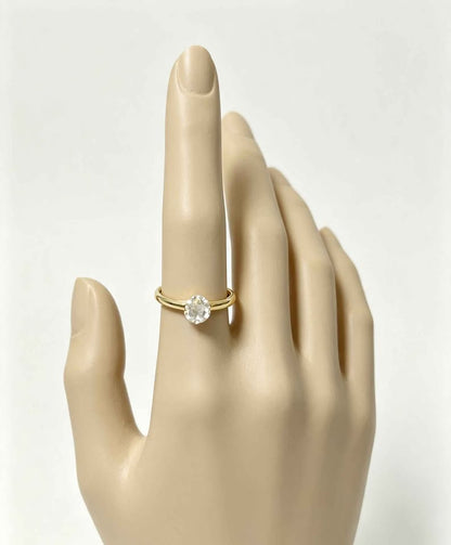 Oro anillo tipo solitario 10k 1g