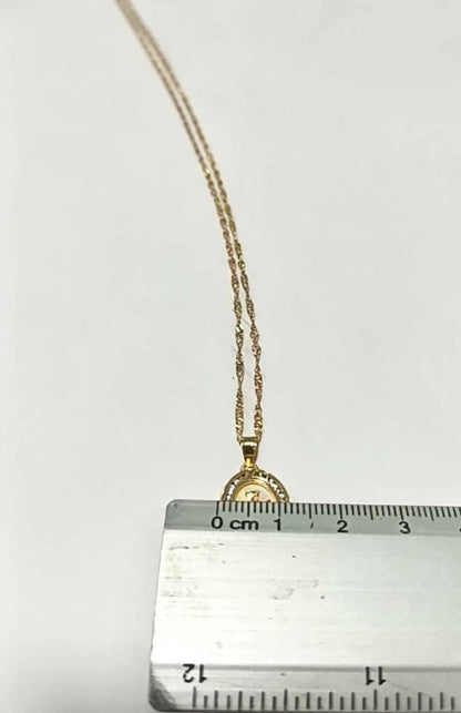 Oro Cadena 3 oros con medallita 10k 1.8g
