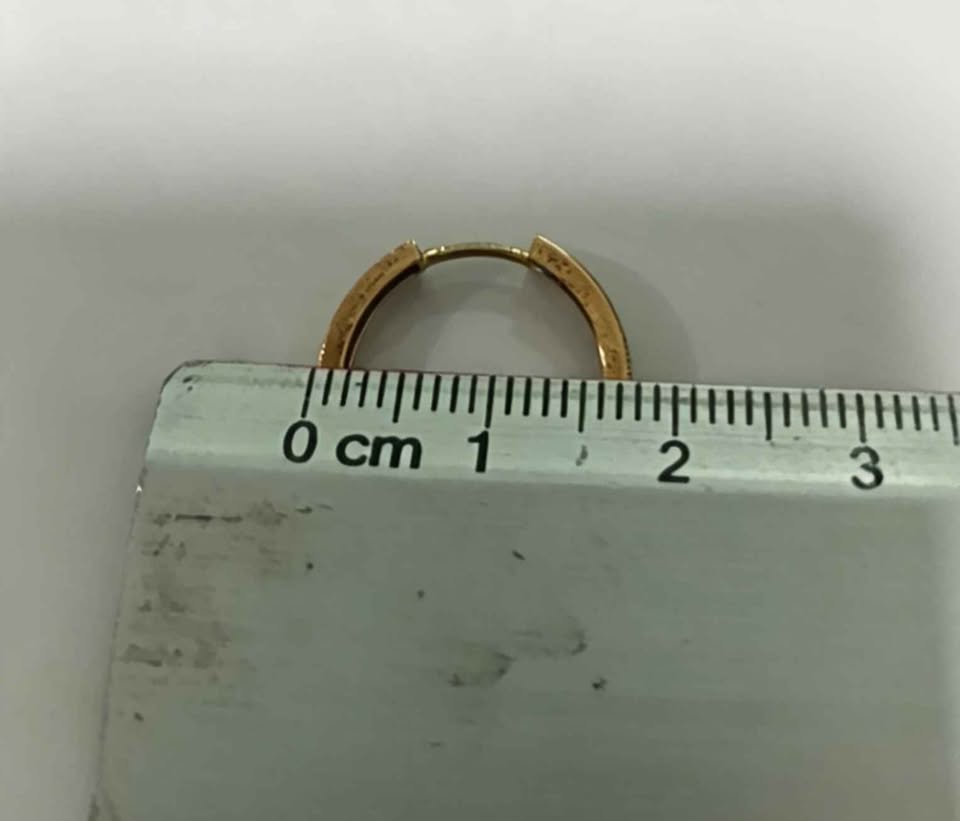 Oro par arracadas 10k 1.9g