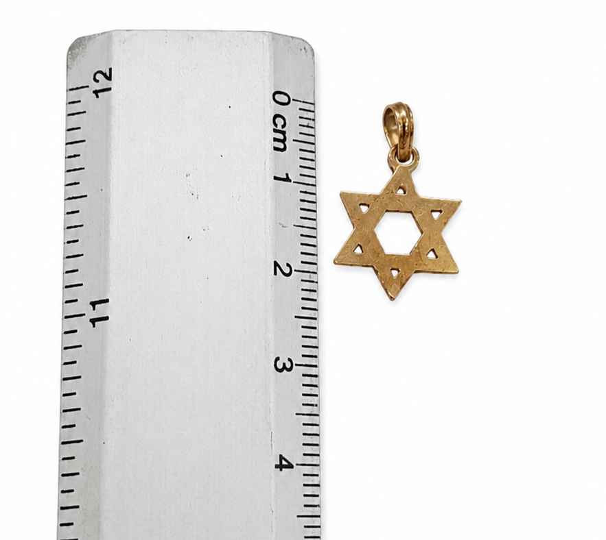 Oro Dije estrella 14k 1g