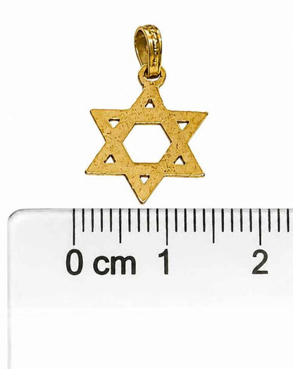 Oro Dije estrella 14k 1g