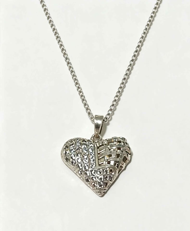 Plata Dije de corazón .925 1.5g
