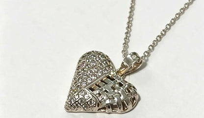 Plata Dije de corazón con sint. .925 1.6g