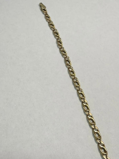 PULSERA HECHURA ESPECIAL EN ORO DE 10 K 18 CM 2.2 GR
